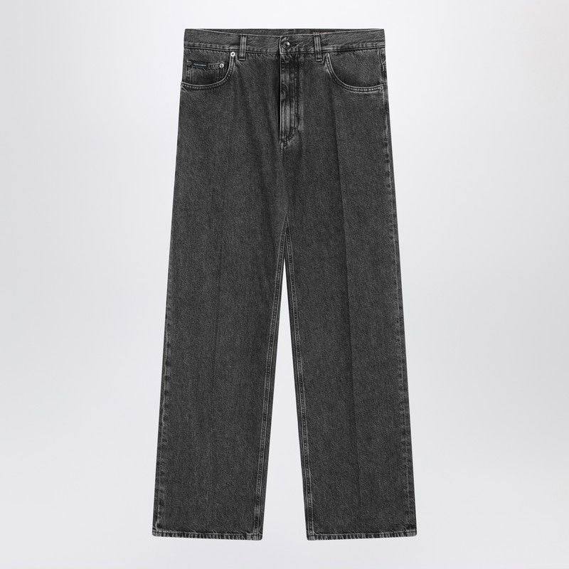 DOLCE & GABBANA Oversized Washed Effect Denim Jeans