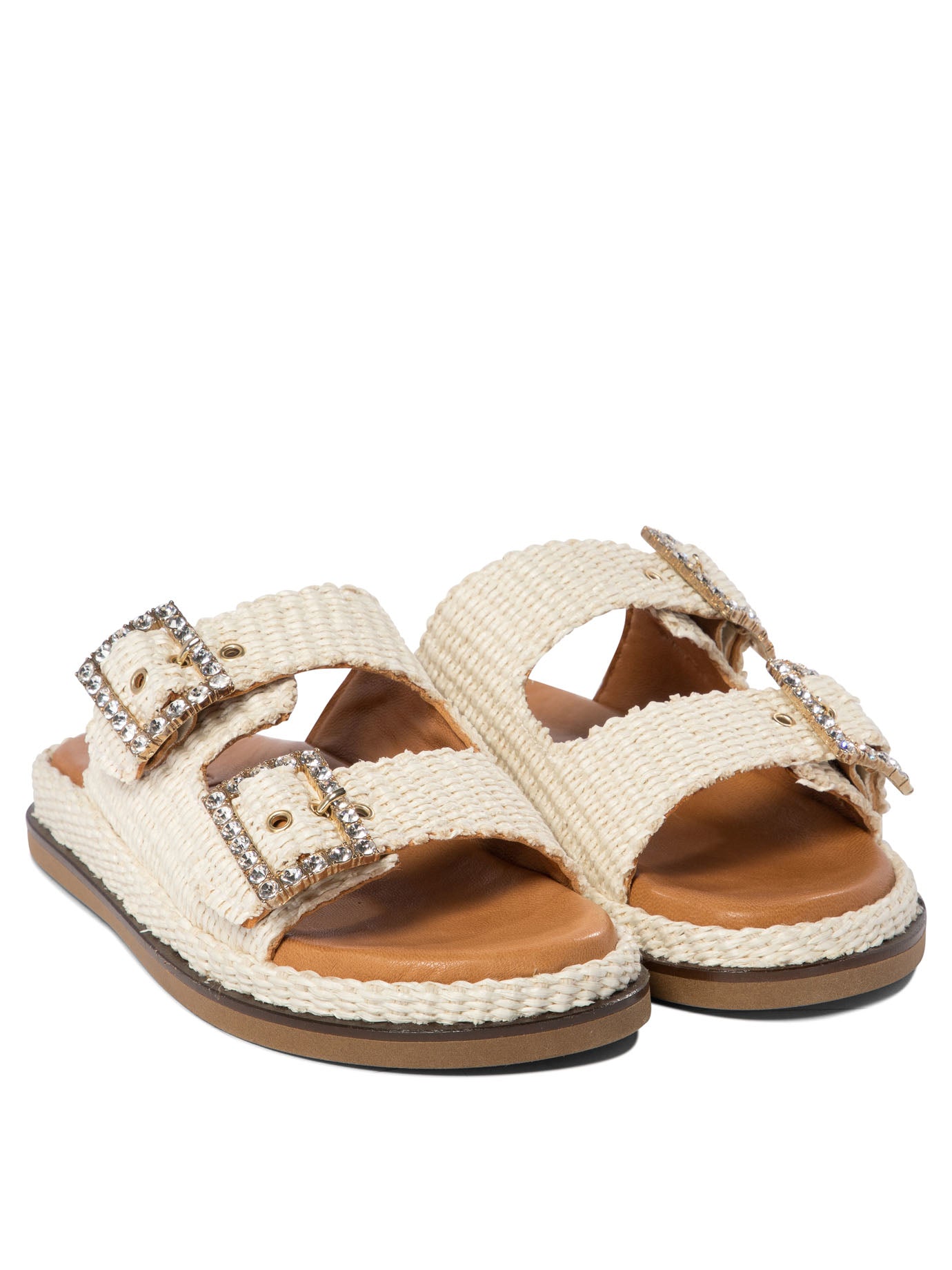 ALIBI Mini Raffia Sandals