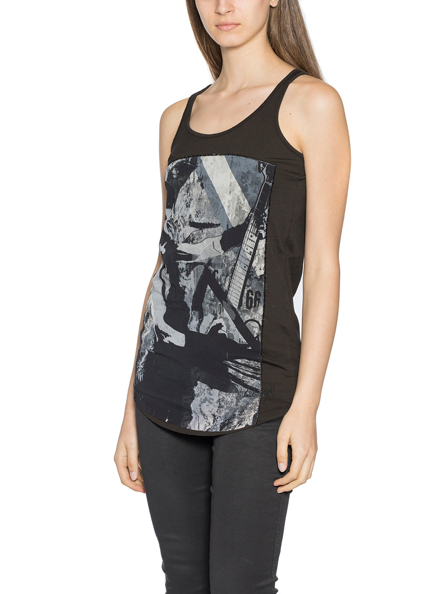 VOODOOEIGHT Graphic Patch Tank Top - Size M