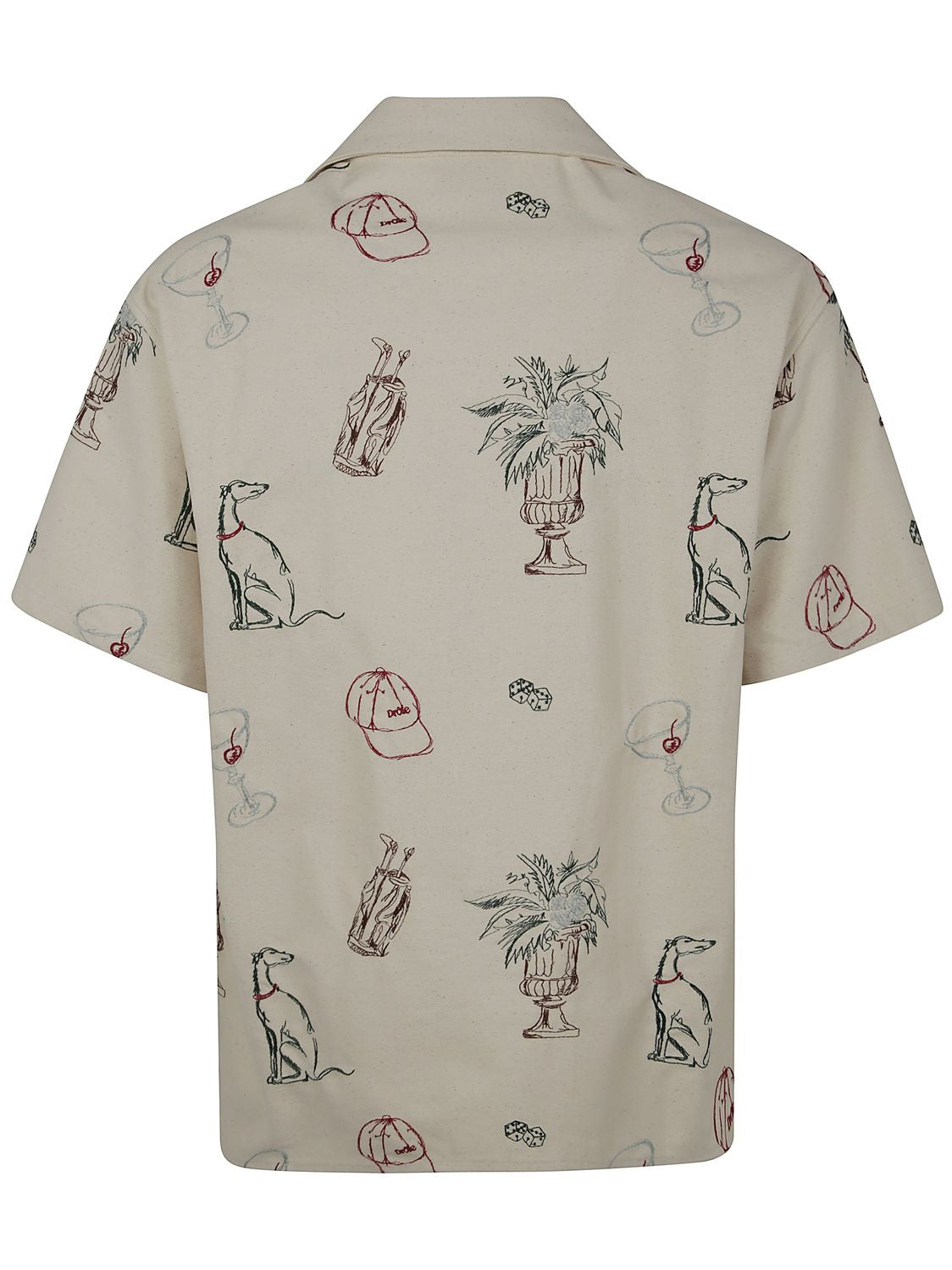 DRÔLE DE MONSIEUR Men's Country Club Embroidered Shirt