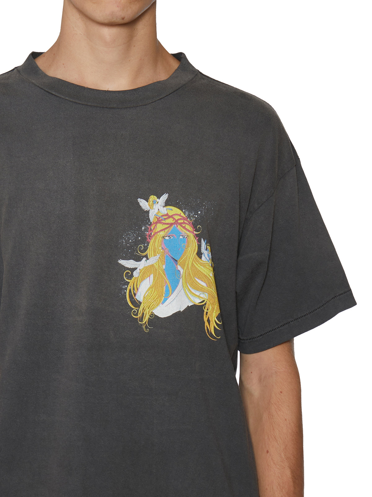 SAINT MXXXXXX Graphic T-Shirt for Men - Large Size