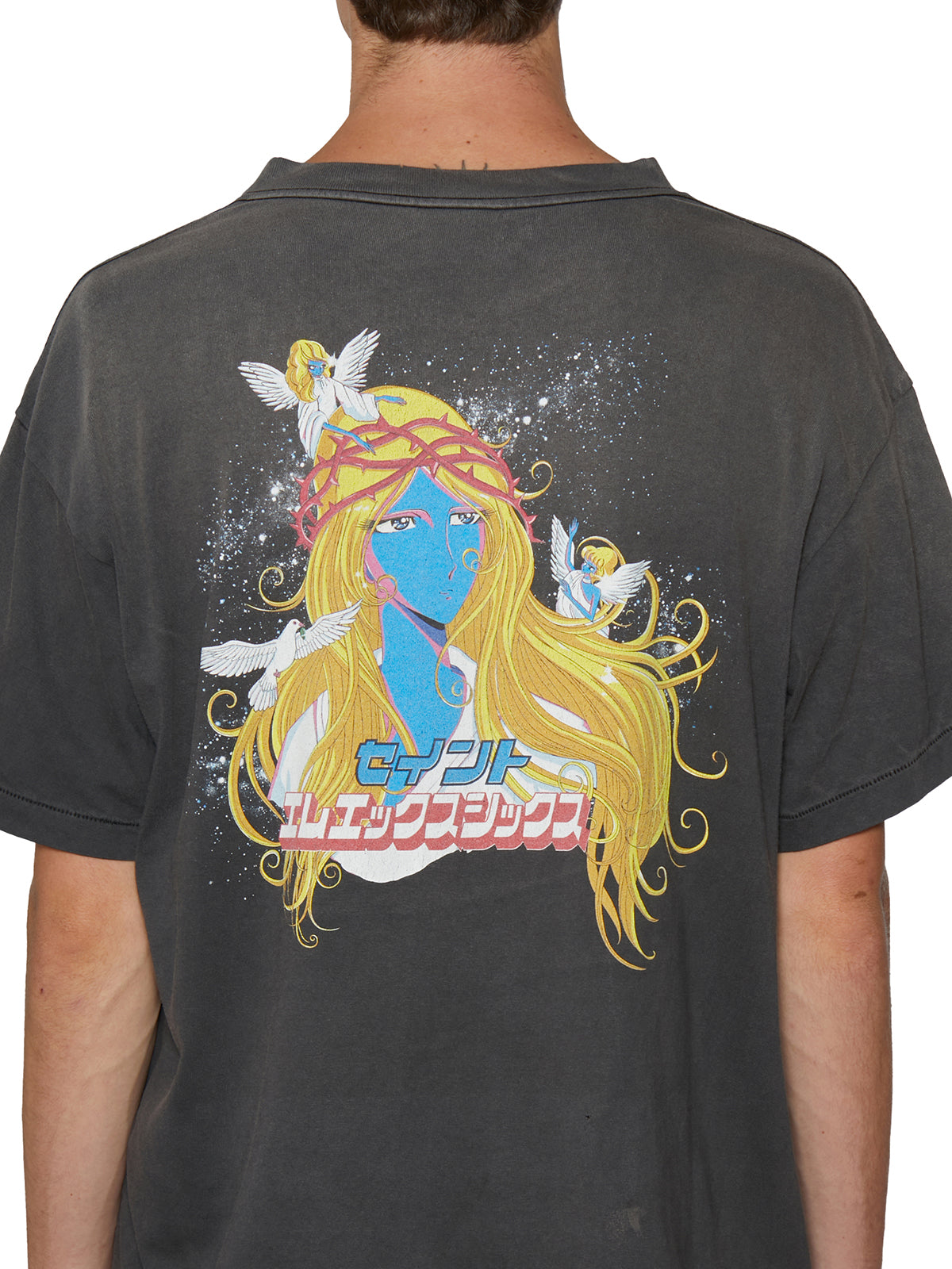 SAINT MXXXXXX Graphic T-Shirt for Men - Large Size