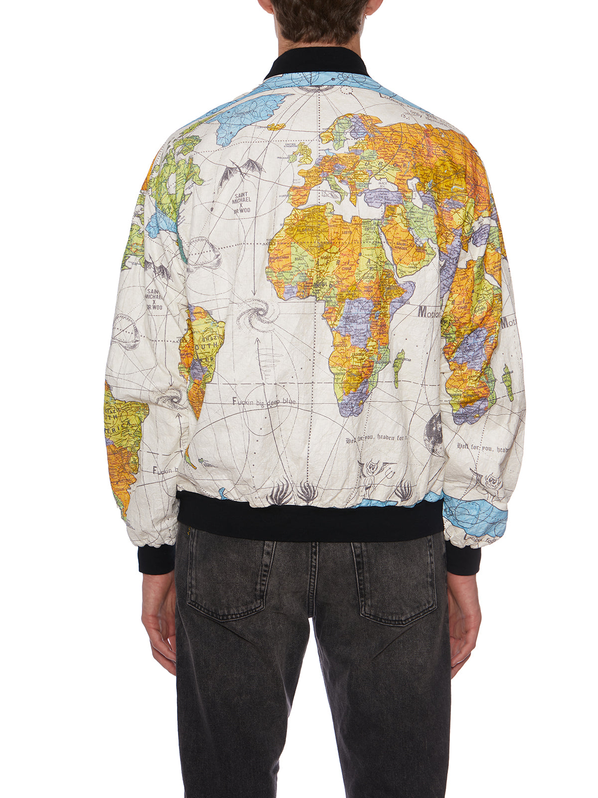 SAINT MXXXXXX Casual Bomber Jacket with Side Pockets - Size M