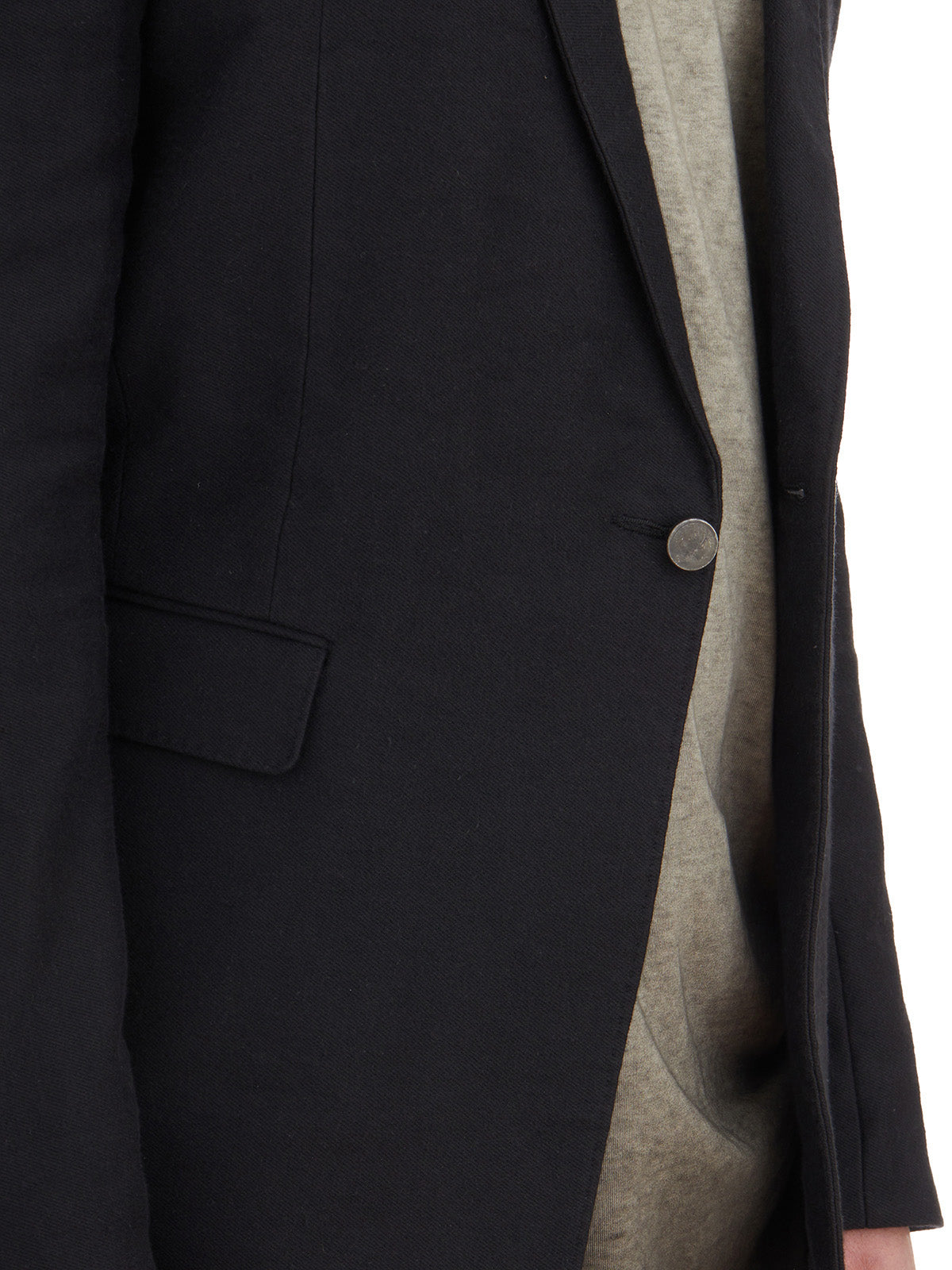 BORIS BIDJAN SABERI Men's Linen and Cotton Blazer with Unique Back Detail - Size M