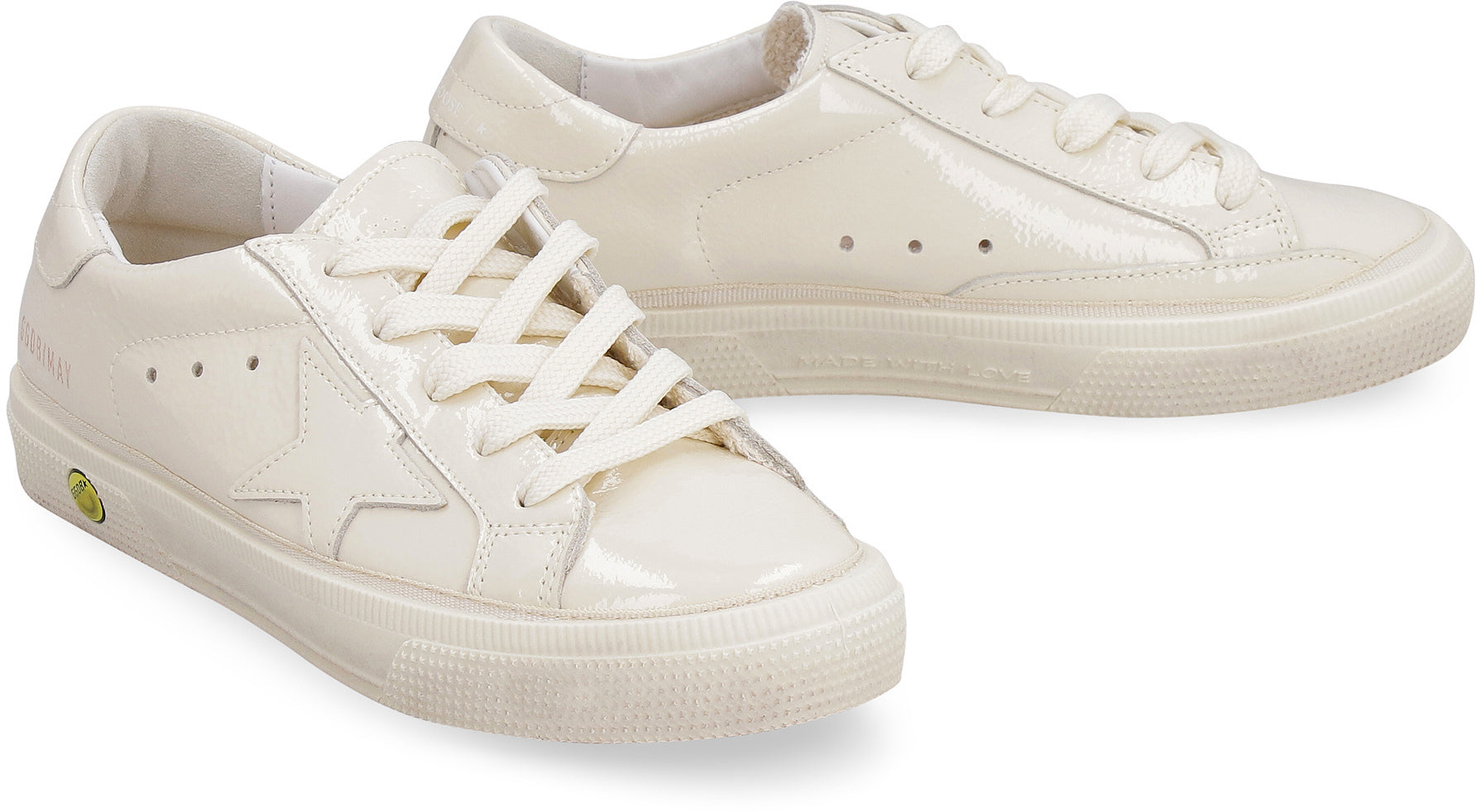 GOLDEN GOOSE KIDS Patent Leather Low-Top Sneakers for Girls