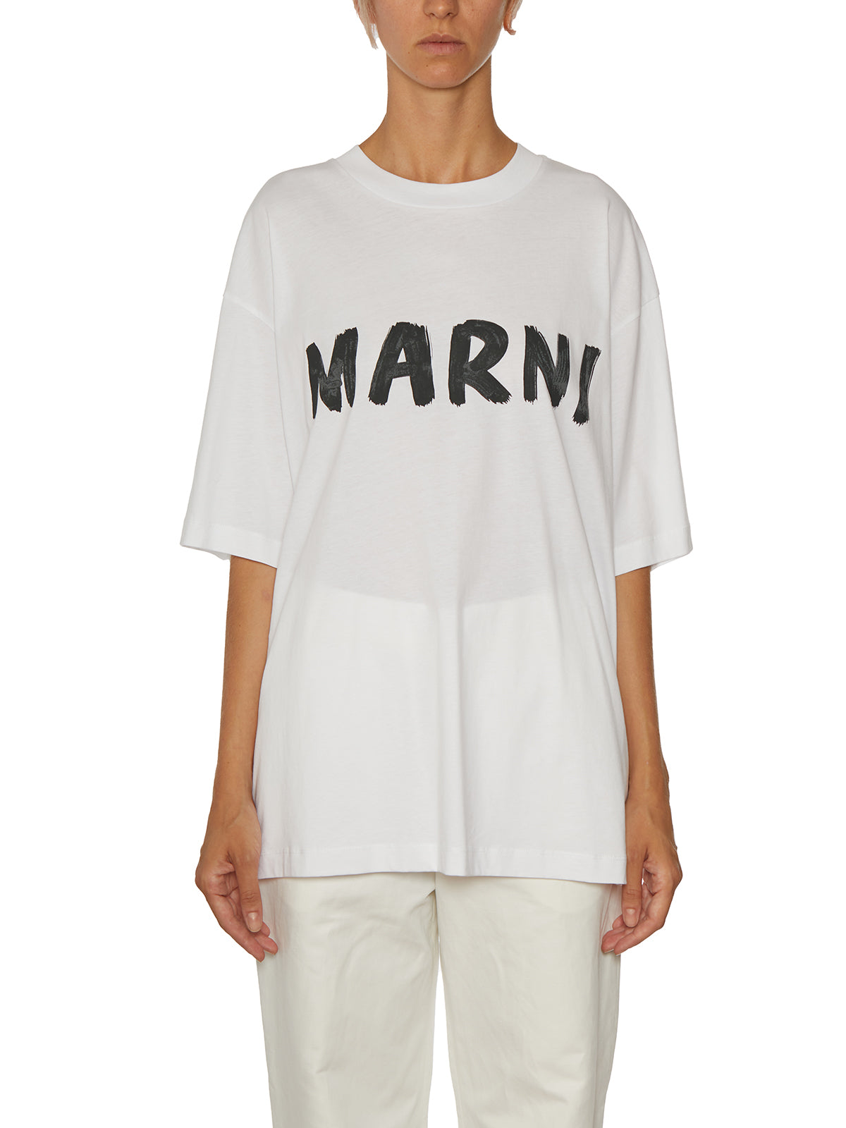 MARNI Cotton Logo T-Shirt - Size 40