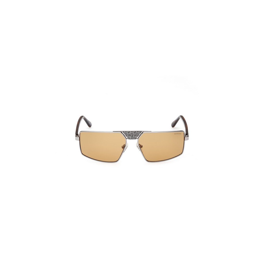 GUESS Shiny Gunmetal Unisex Sunglasses