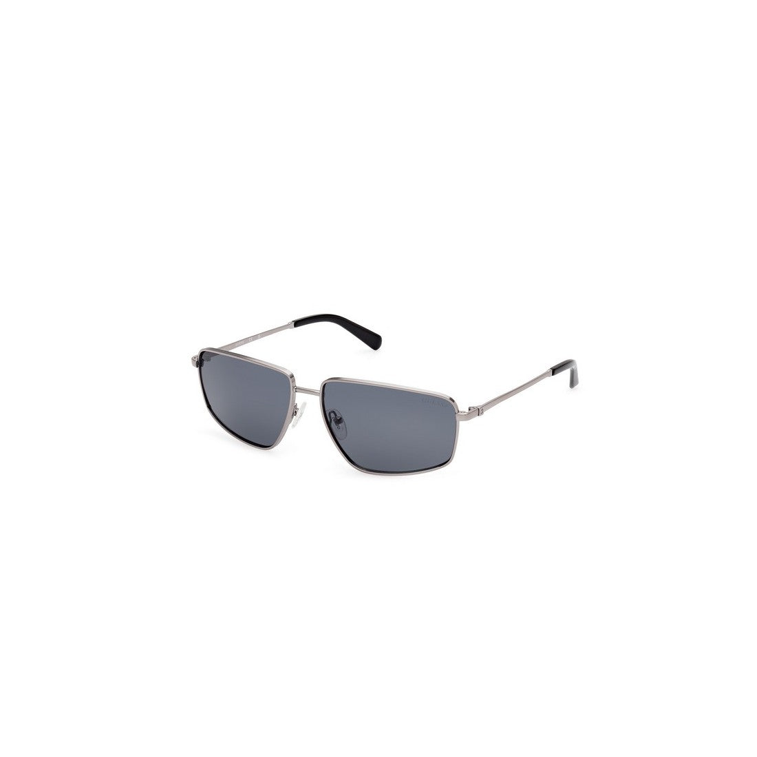 GUESS Shiny Gunmetal Polarized Unisex Sunglasses