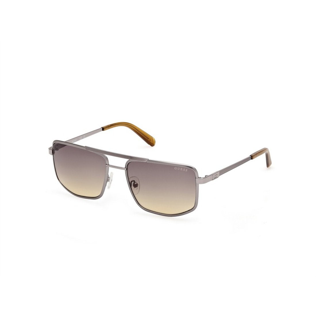 GUESS Sleek Matte Gunmetal Gradient Sunglasses