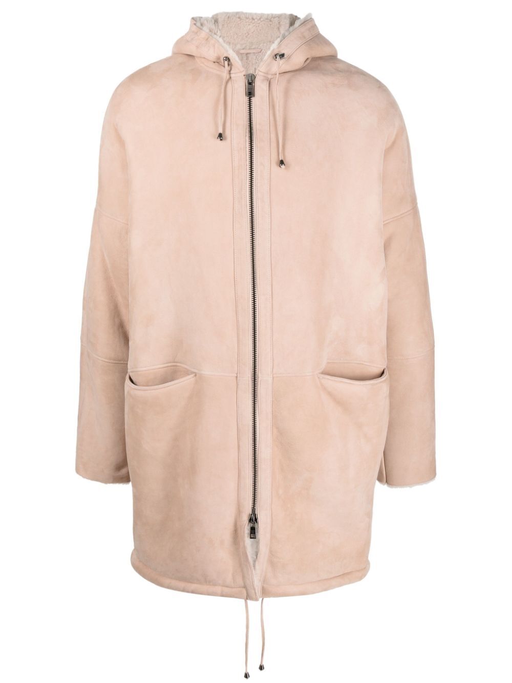 GIORGIO BRATO Sheepskin Parka Jacket with Hood for Men