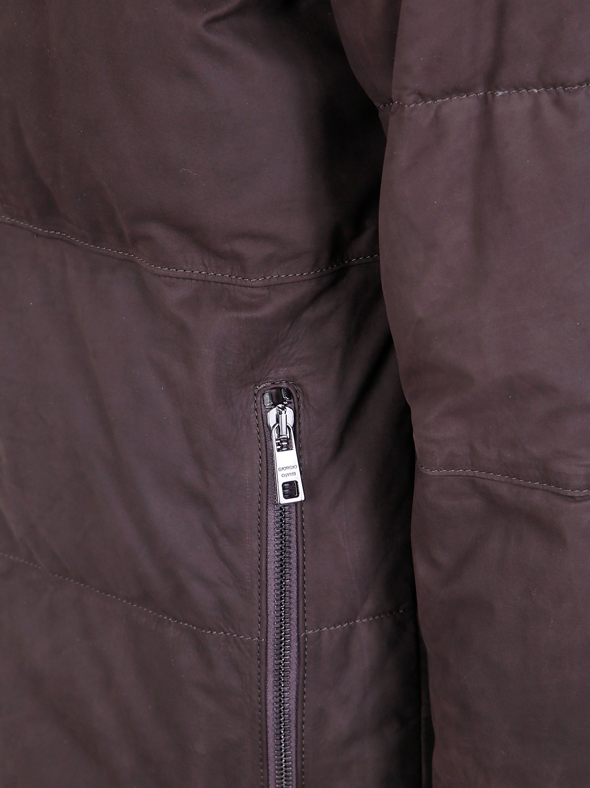 GIORGIO BRATO Padded Leather Jacket for Men - FW25 Collection