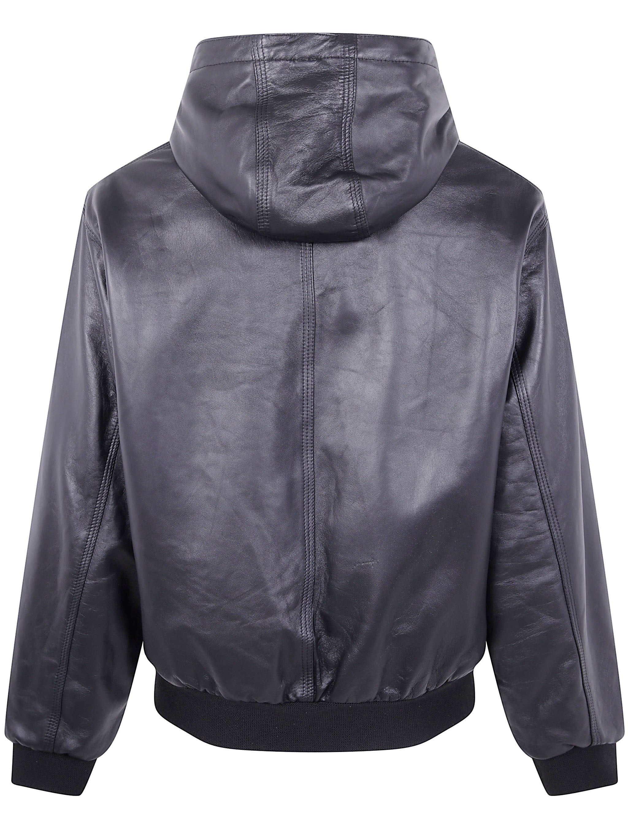 GIORGIO BRATO Oversized Hooded Bomber Jacket