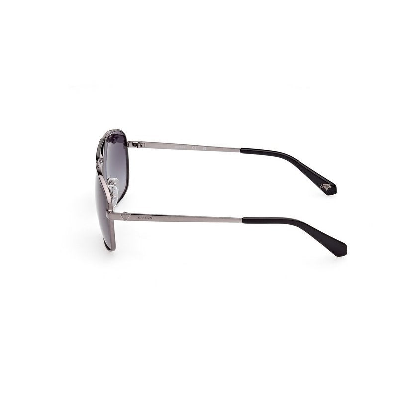 GUESS Men's Shiny Gunmetal Sunglasses
