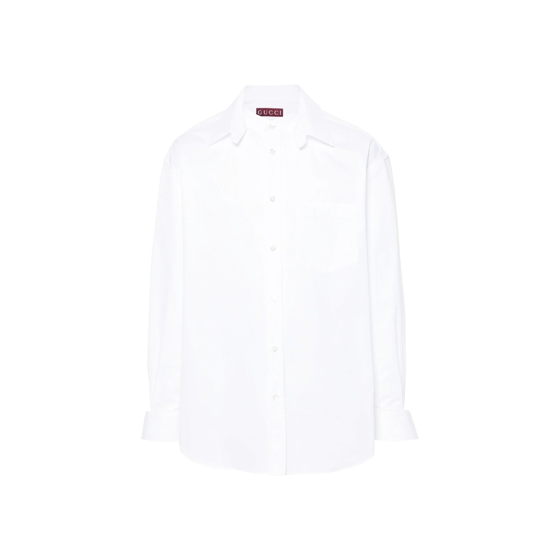 GUCCI Classic Cotton Logo Shirt for Men