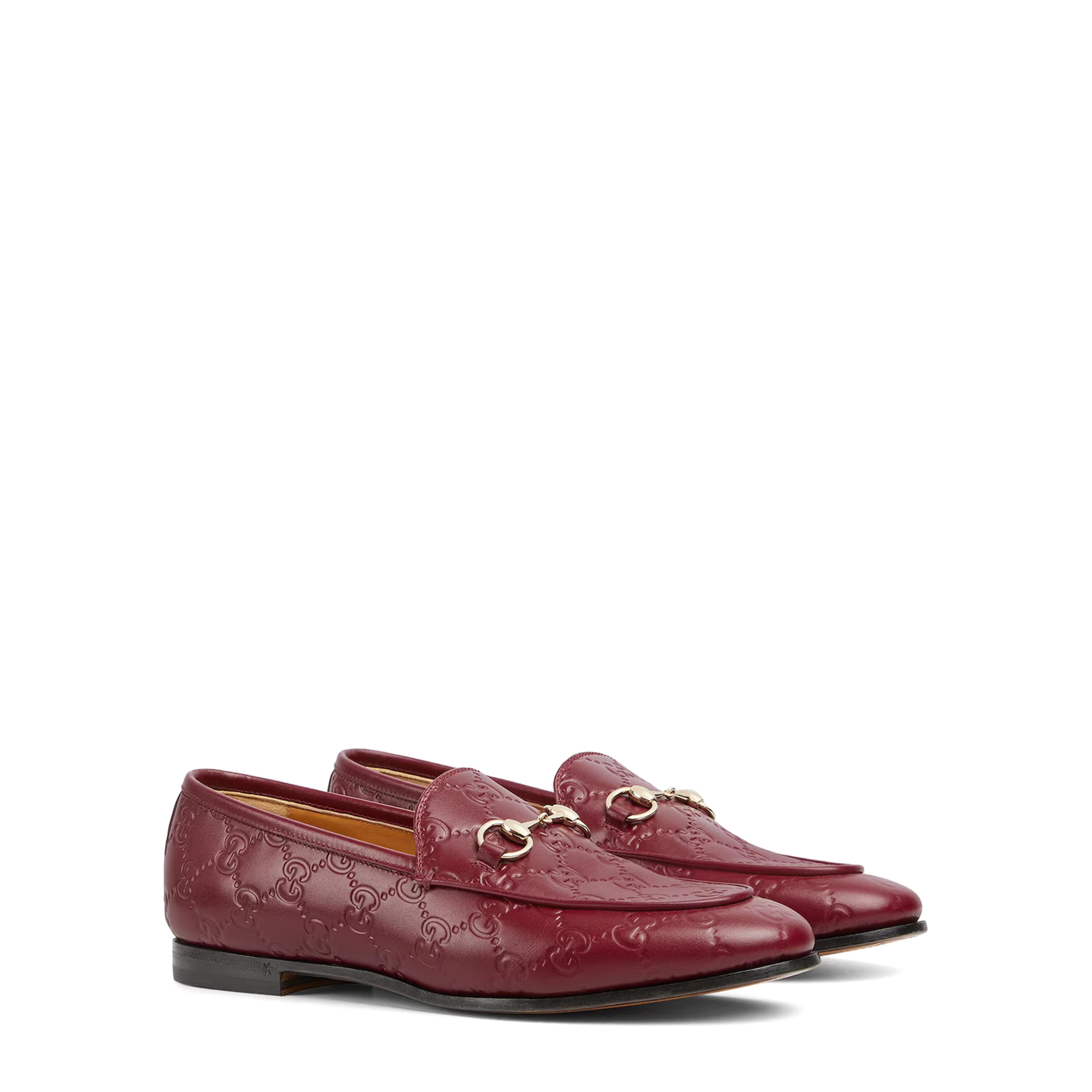 GUCCI Classic GG Leather Moccasins for Women