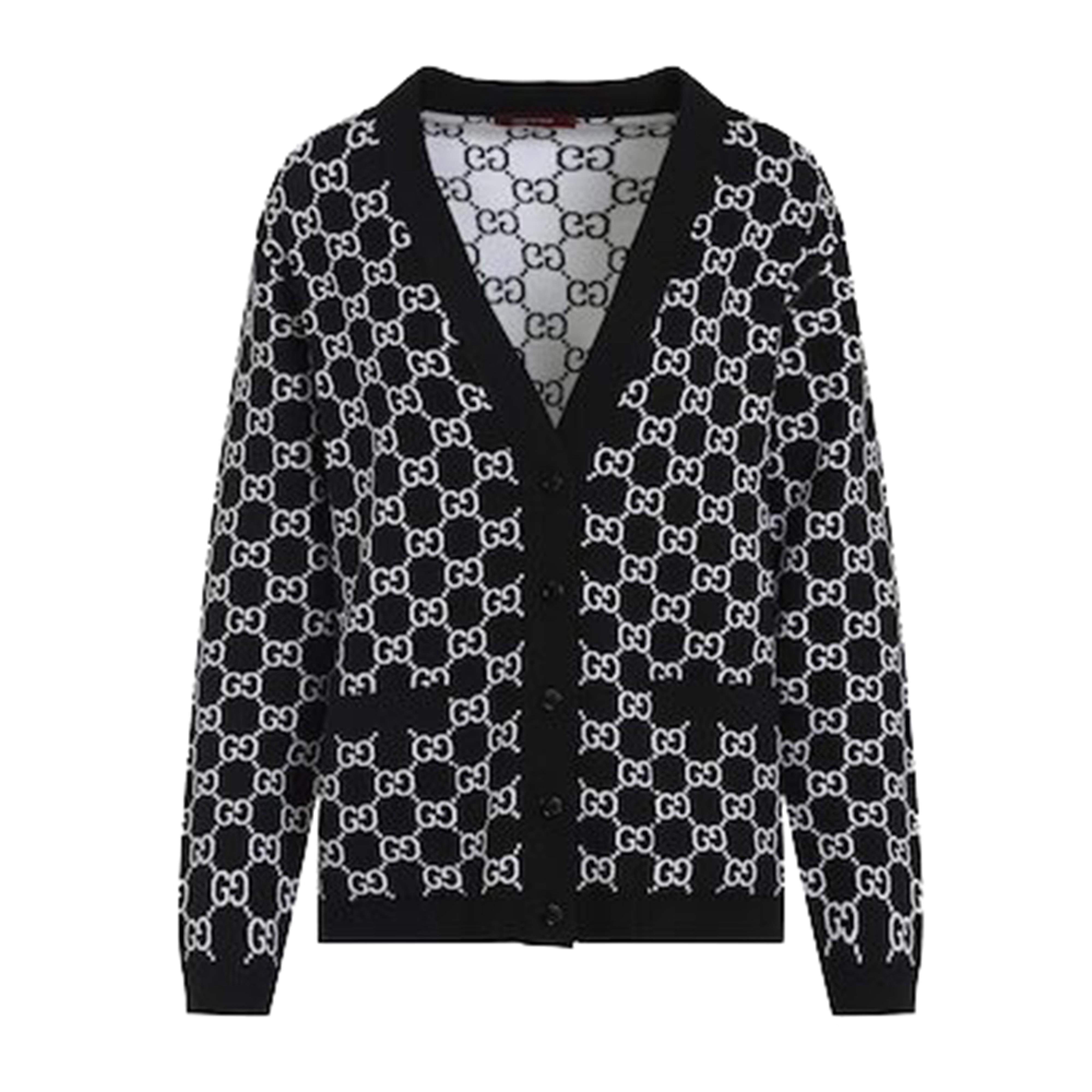 GUCCI Long-Sleeve V-Neck Cardigan