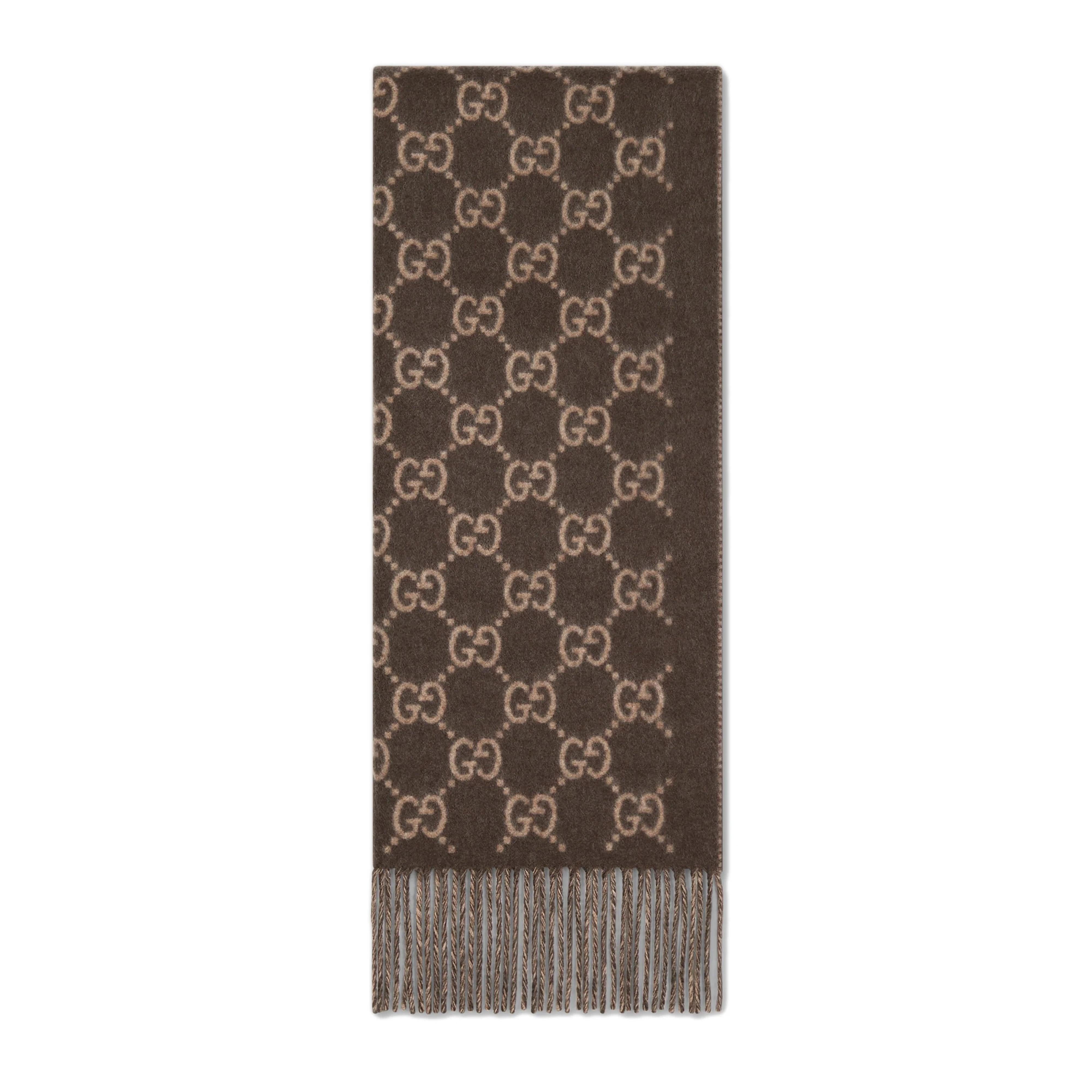GUCCI Elegant Wool Scarf for Men - Spring Summer 25 Collection