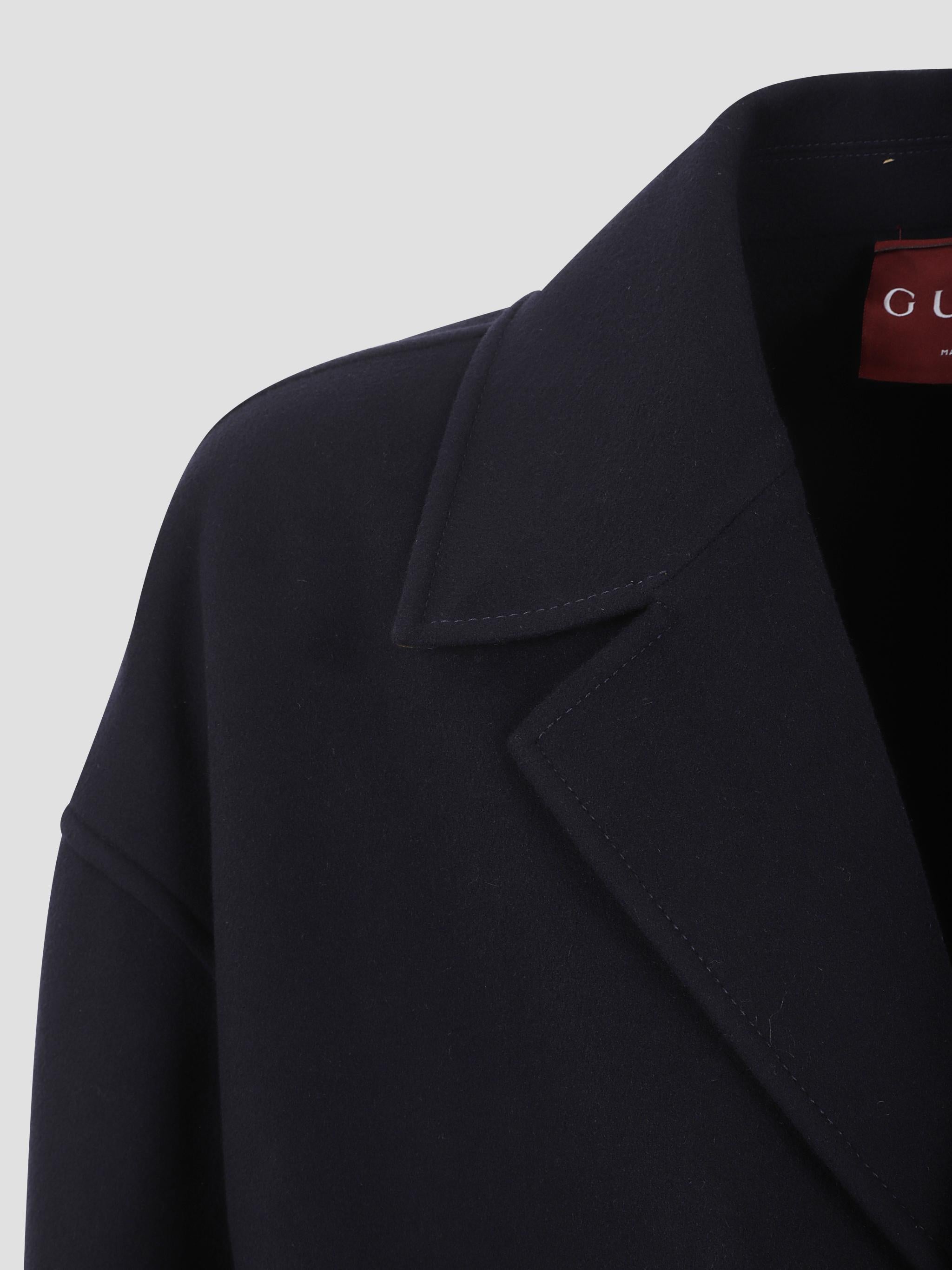 GUCCI Elegant Wool Blend Jacket for Men - FW25