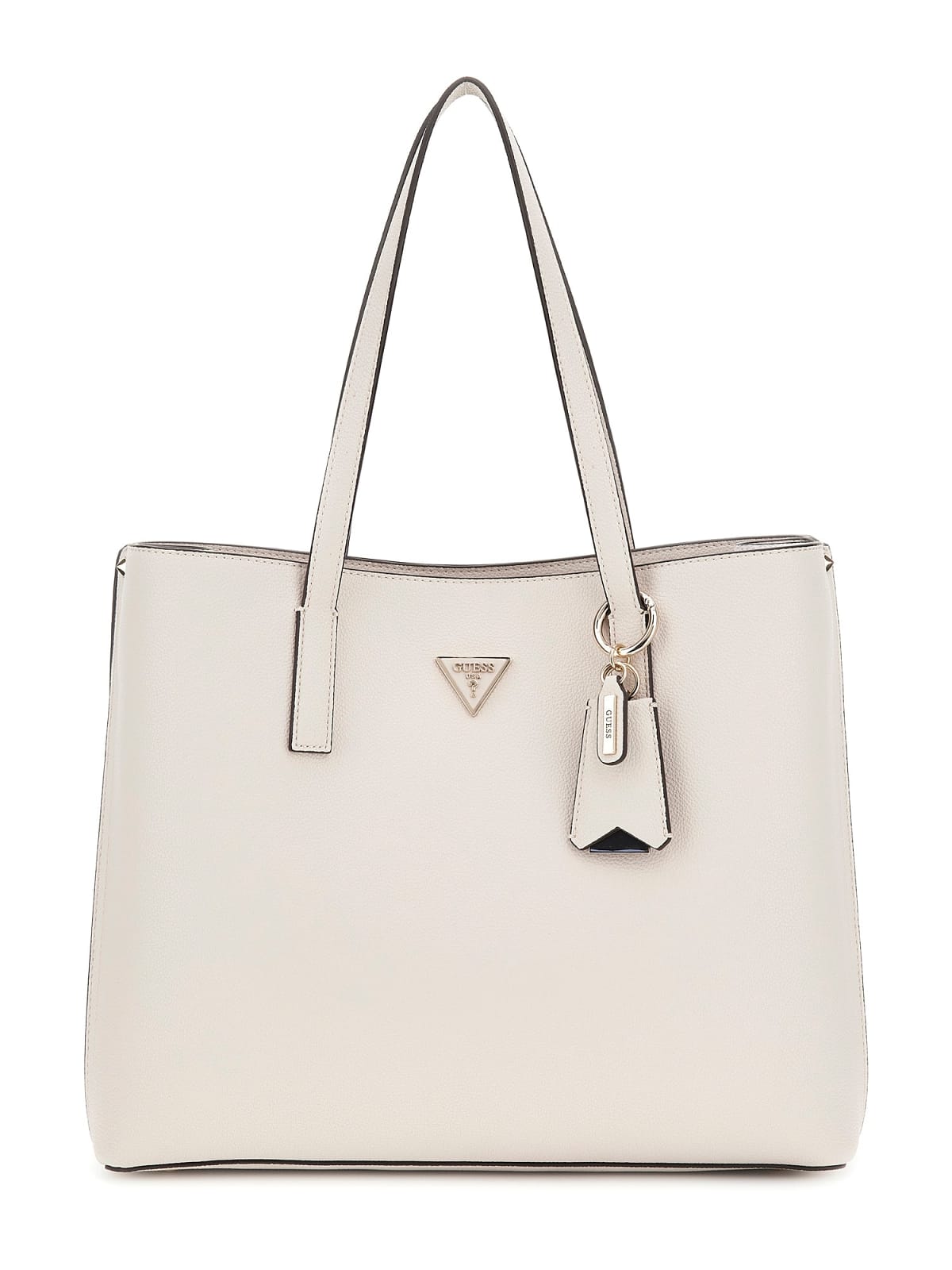 GUESS Women's Mini Tote Handbag in Faux Leather with Triangle Logo and Gold-tone Details