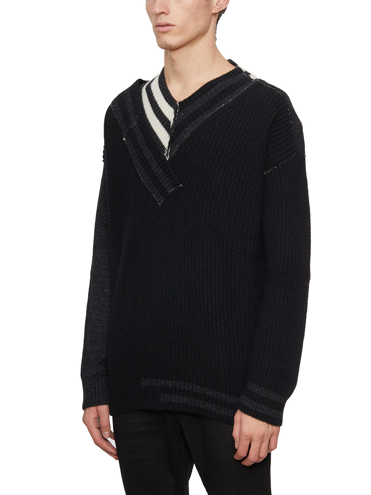 ISABEL BENENATO V-Neck Alpaca Sweater - Size M