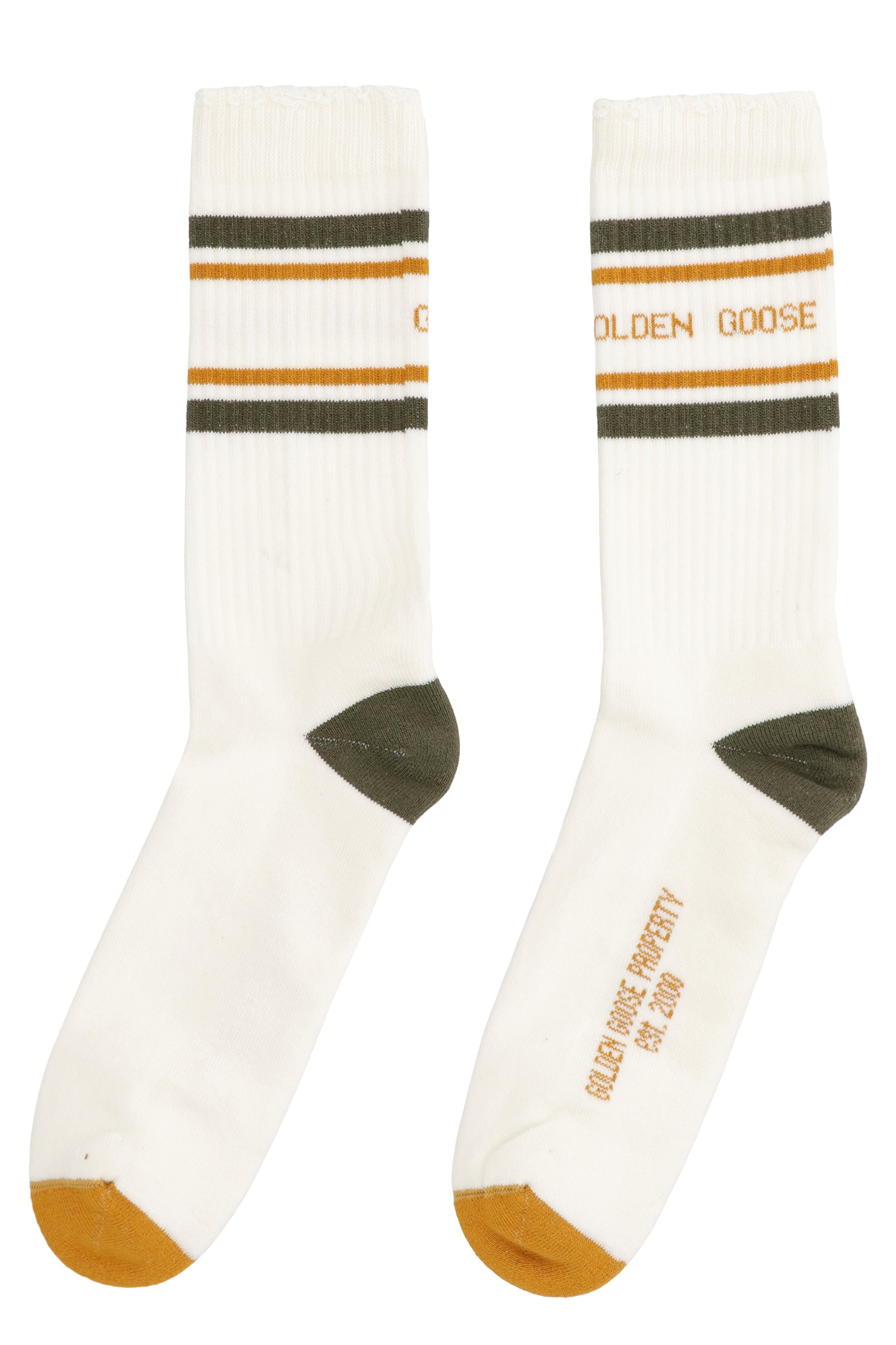 GOLDEN GOOSE Logo Cotton Blend Socks for Men