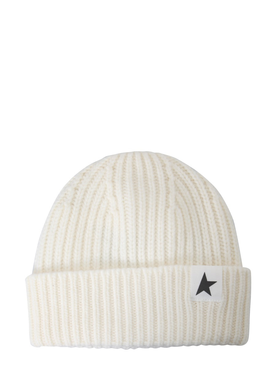 GOLDEN GOOSE Textured Ribbed Beanie for Women