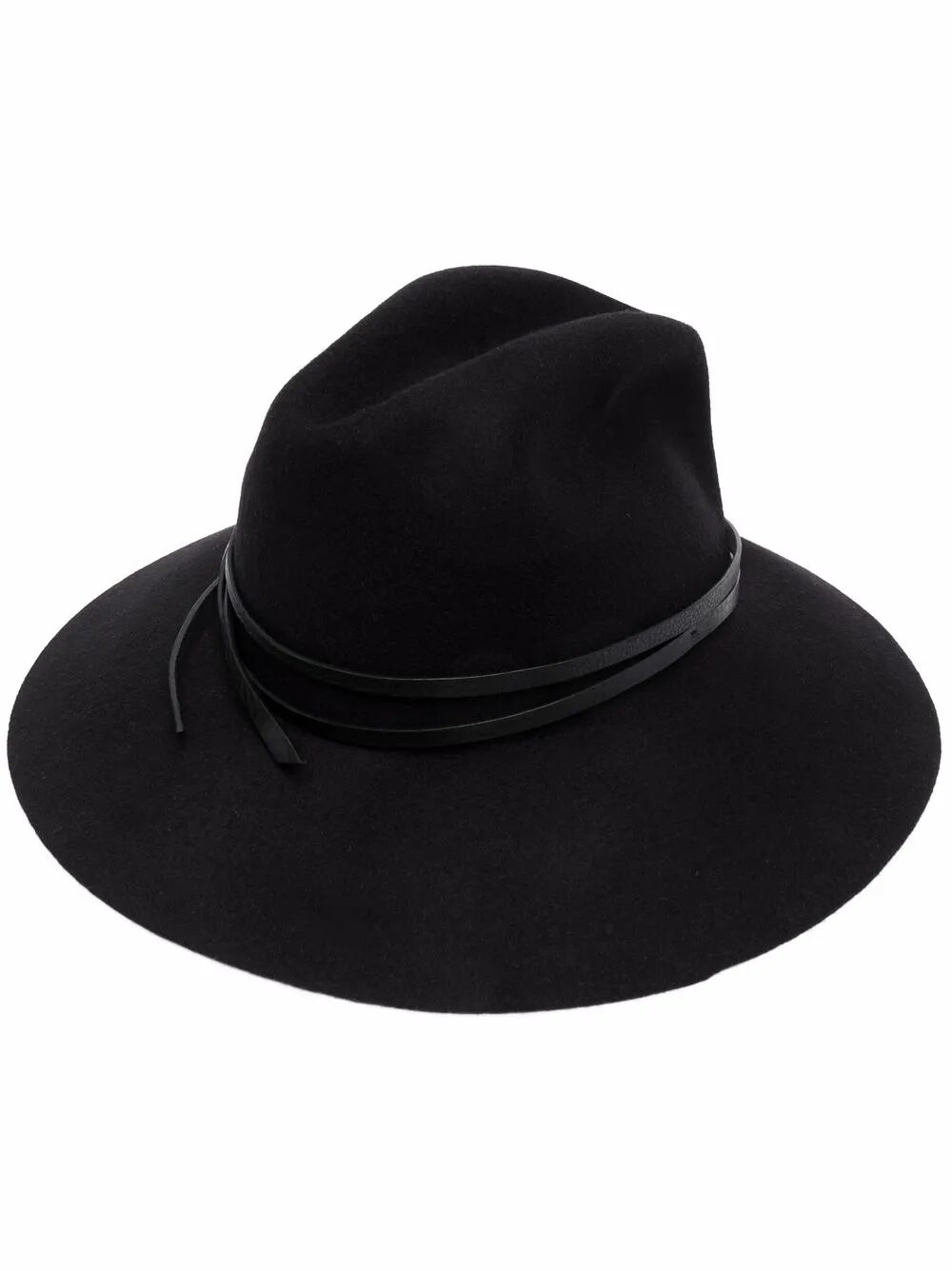 GOLDEN GOOSE Mini Fedora Hat with Leather Belt