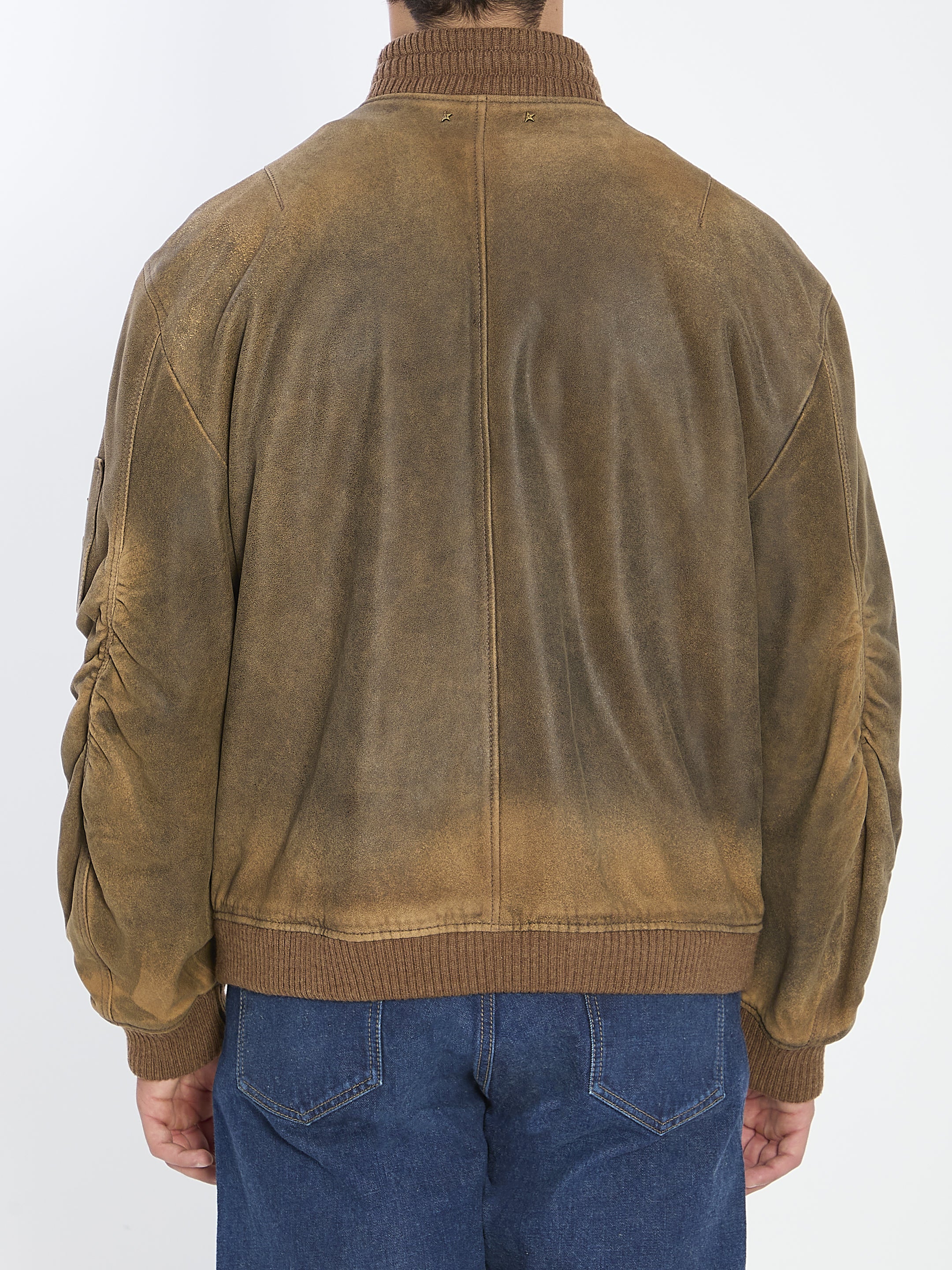 GOLDEN GOOSE Padded Leather Bomber Orville - Unisex