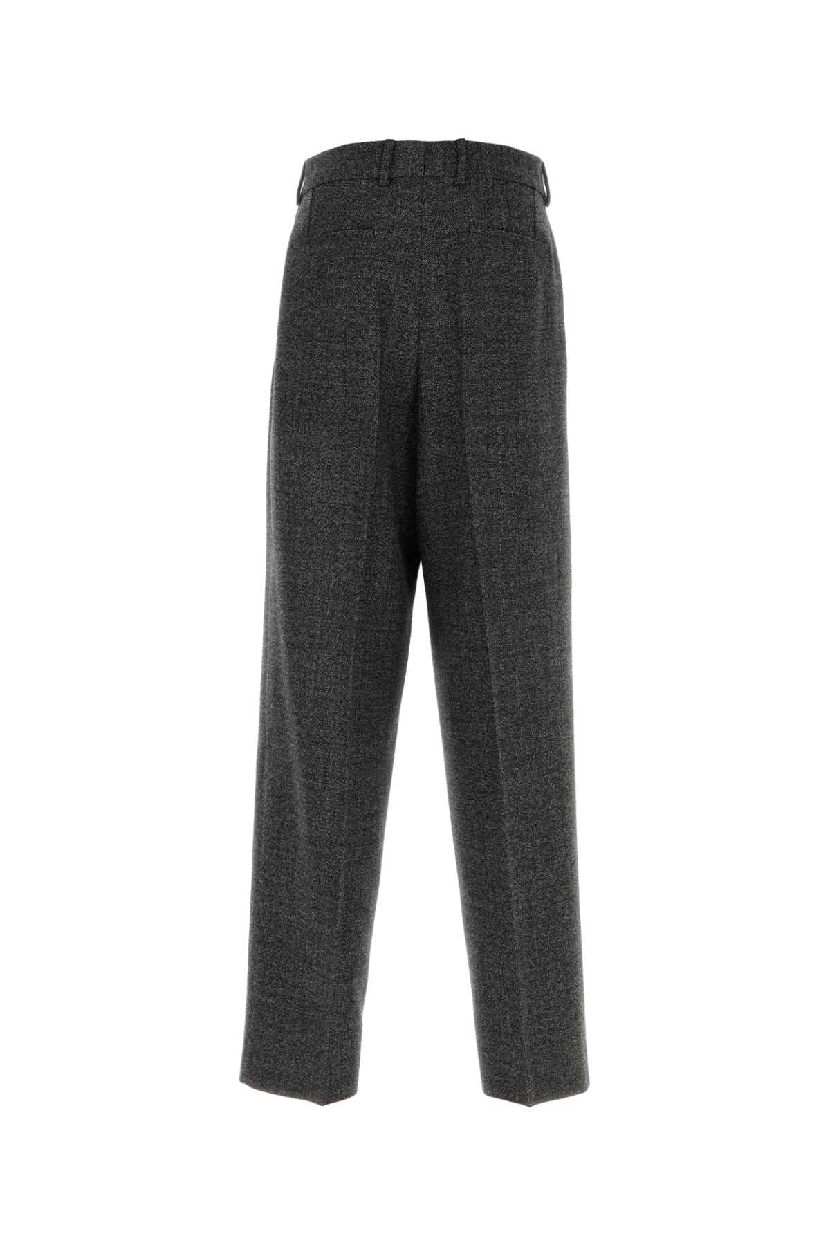 DOLCE & GABBANA Two-Tone Wool Pants for Men - FW25