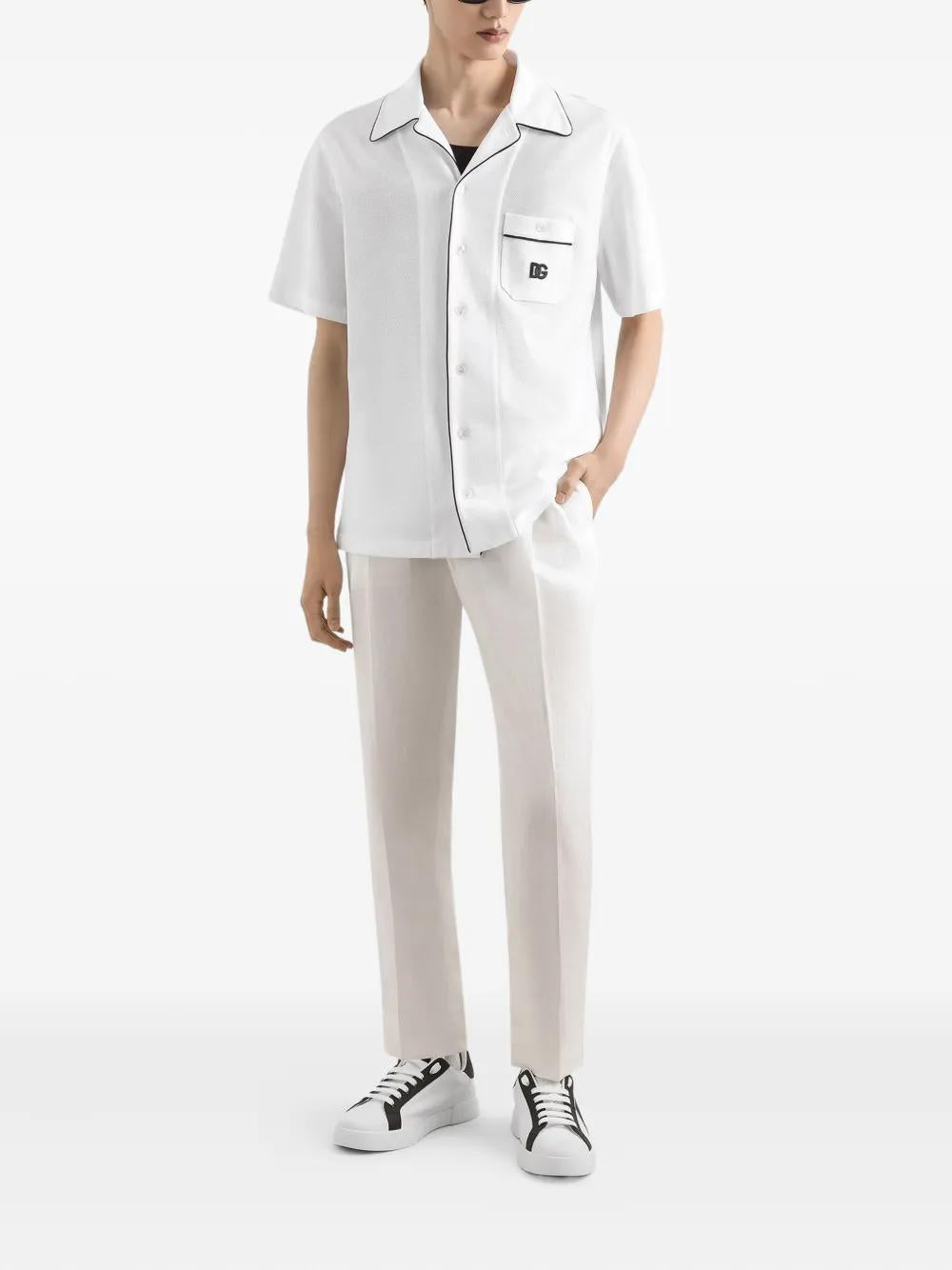 DOLCE & GABBANA Stylish Linen Trousers for Men - Perfect for FW25