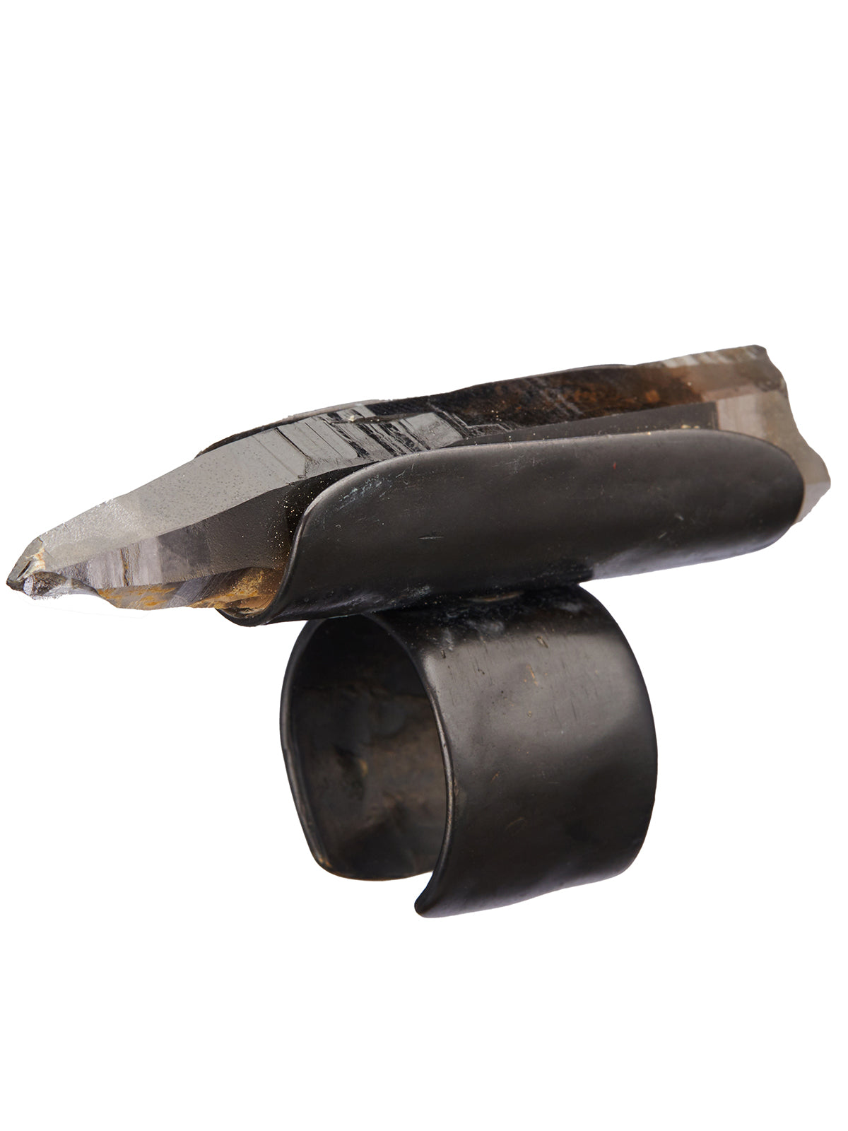 11X ARTWORKS Artisan Crafted Ring with Smoky Quartz Stone