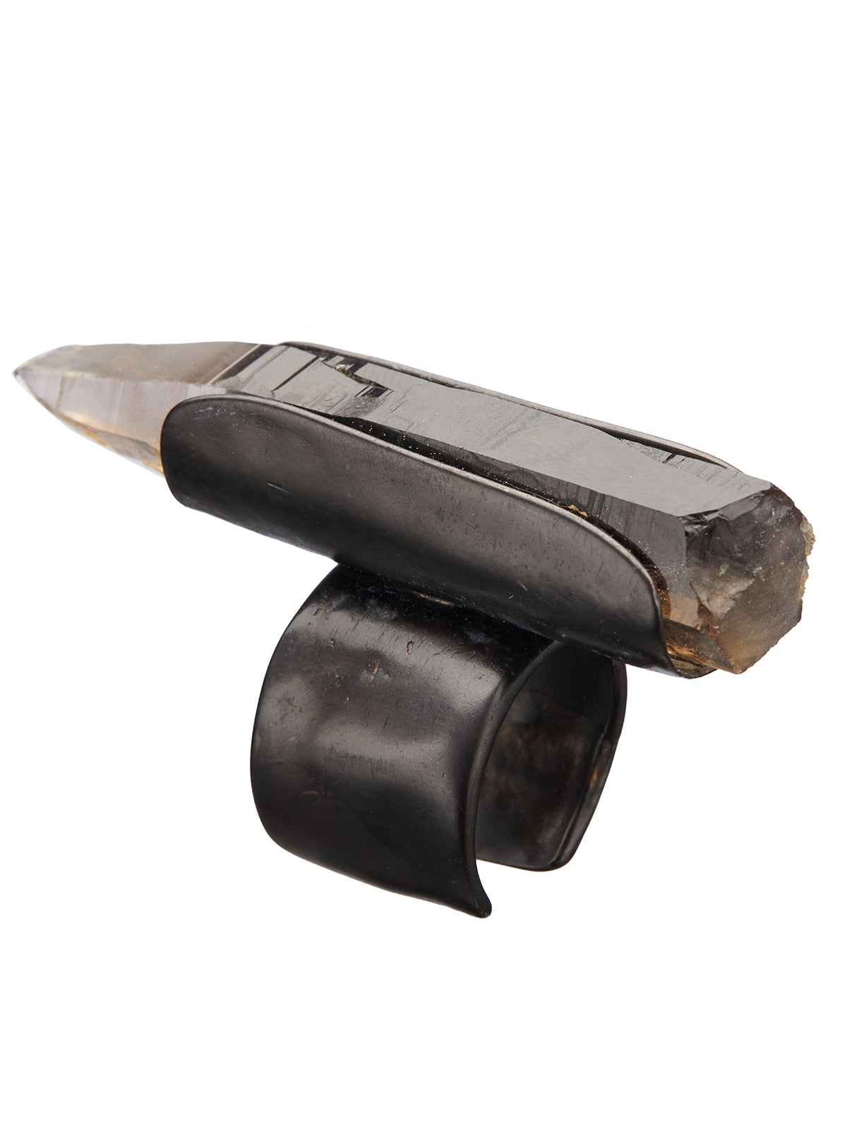 11X ARTWORKS Artisan Crafted Ring with Smoky Quartz Stone