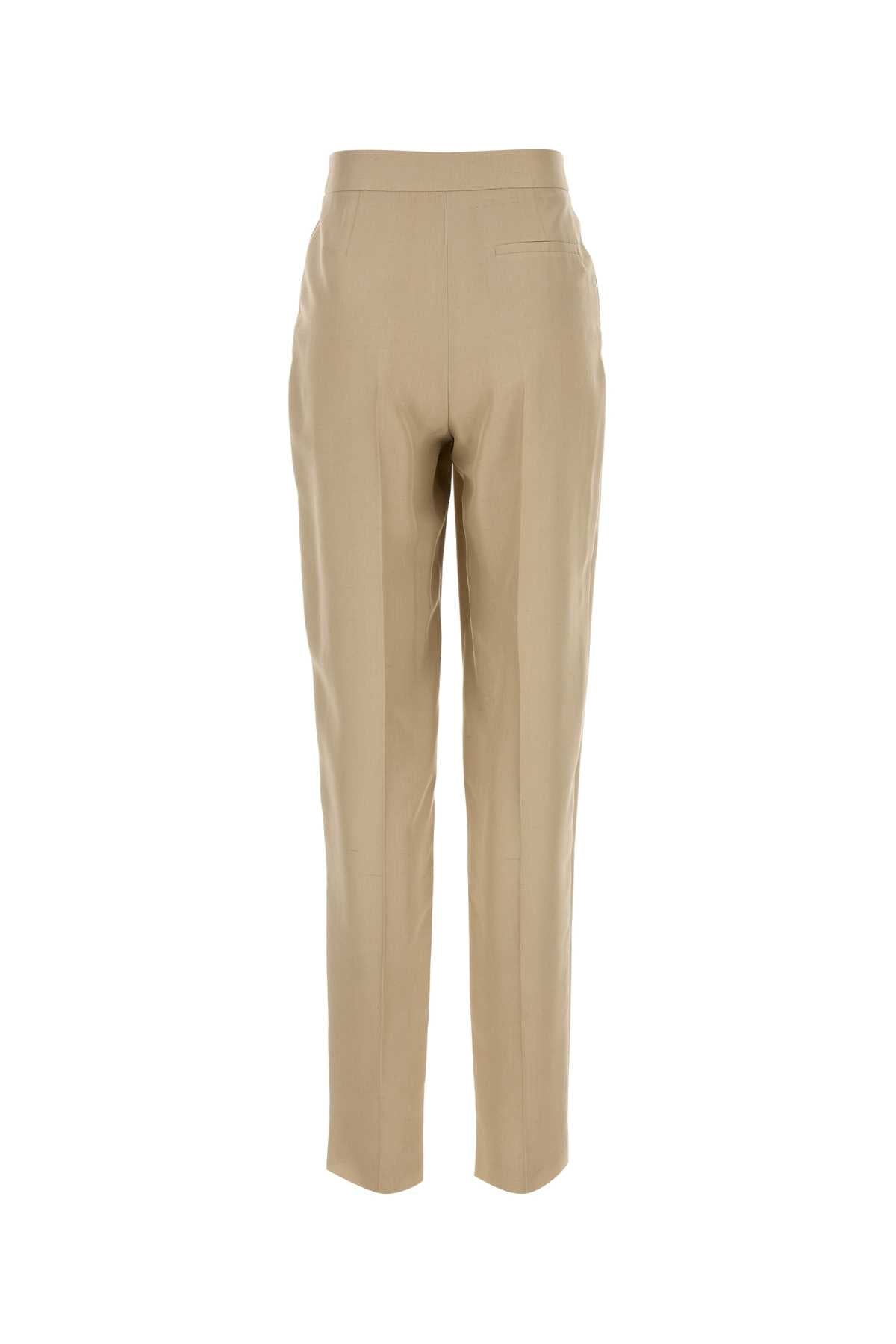 GIORGIO ARMANI Elegant Silk Trousers for Women with Pleats