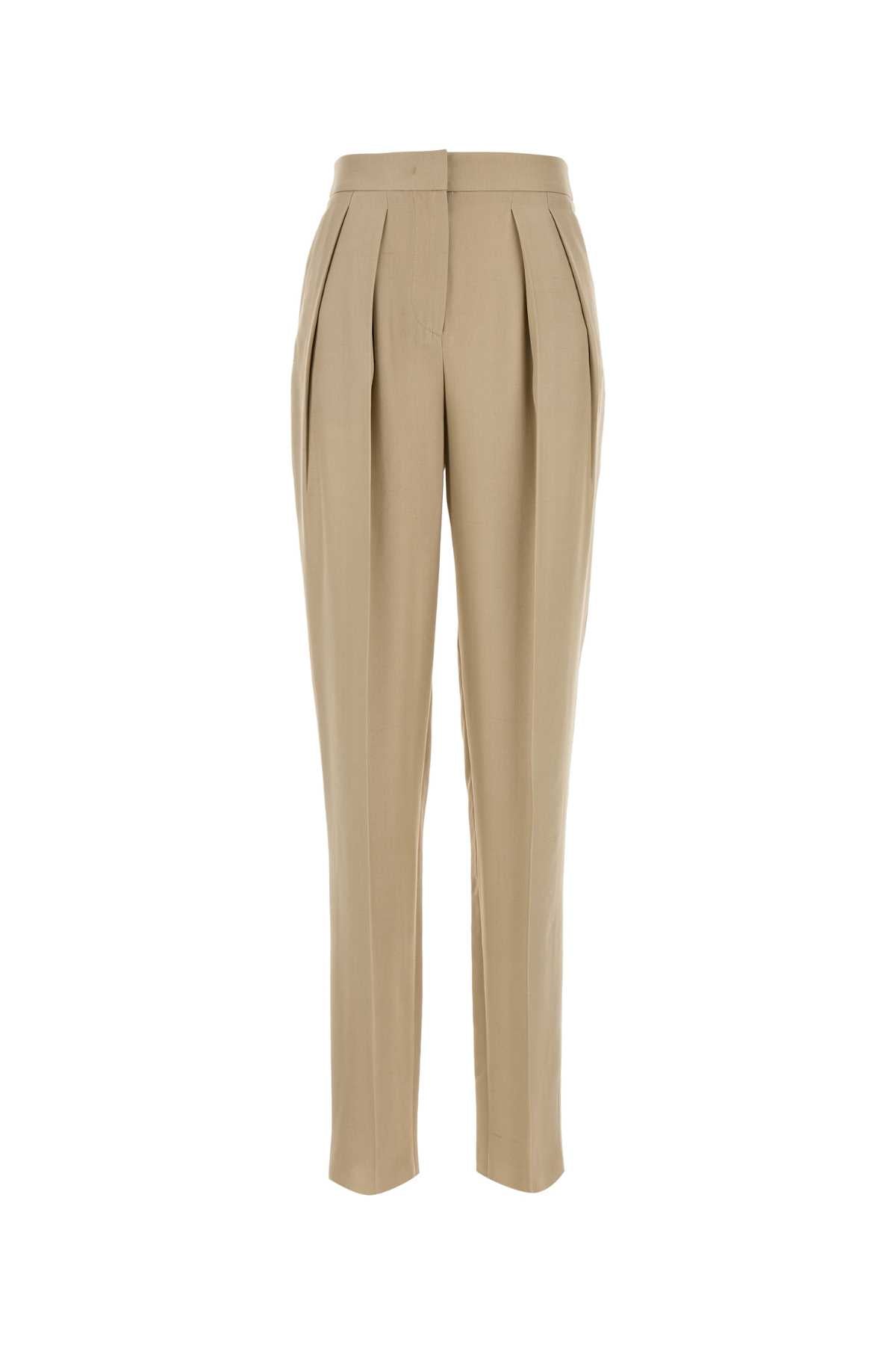 GIORGIO ARMANI Elegant Silk Trousers for Women with Pleats