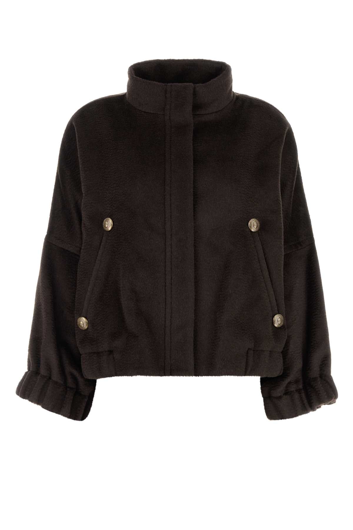 GIORGIO ARMANI Alpaca Blend Caban Jacket for Women