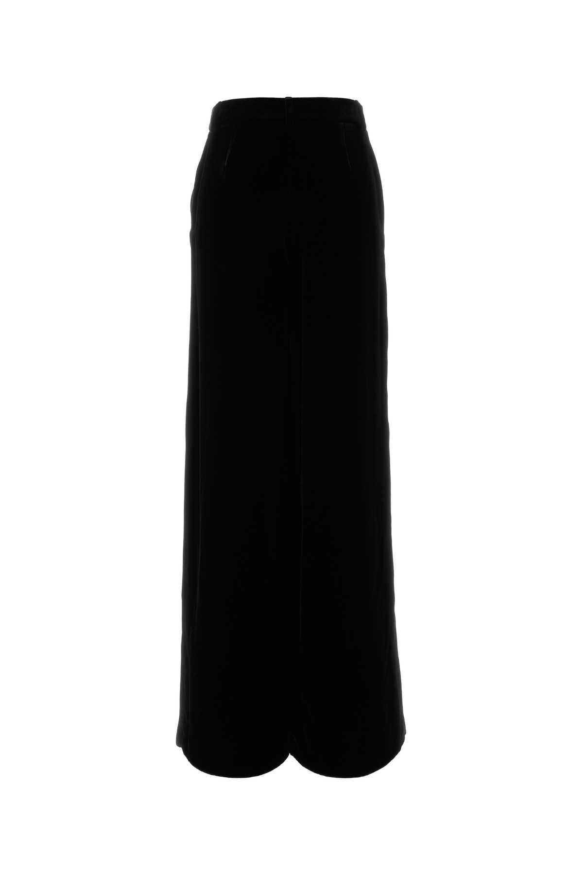 GIORGIO ARMANI Velvet Palazzo Pants for Women