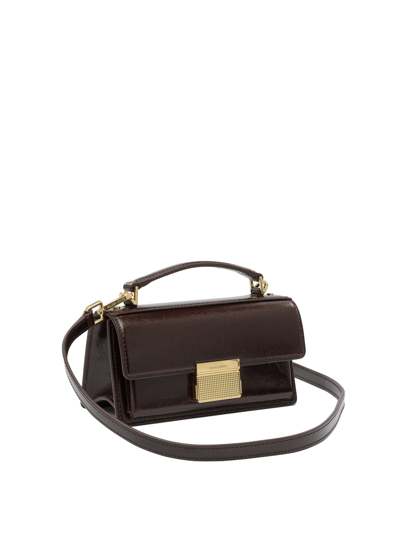 GOLDEN GOOSE Mini Leather Handbag with Adjustable Strap