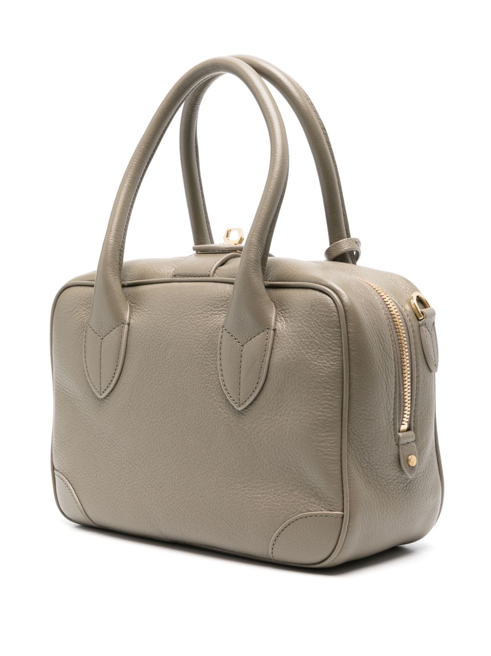 GOLDEN GOOSE Leather Handbag with Twist-Lock and Adjustable Strap