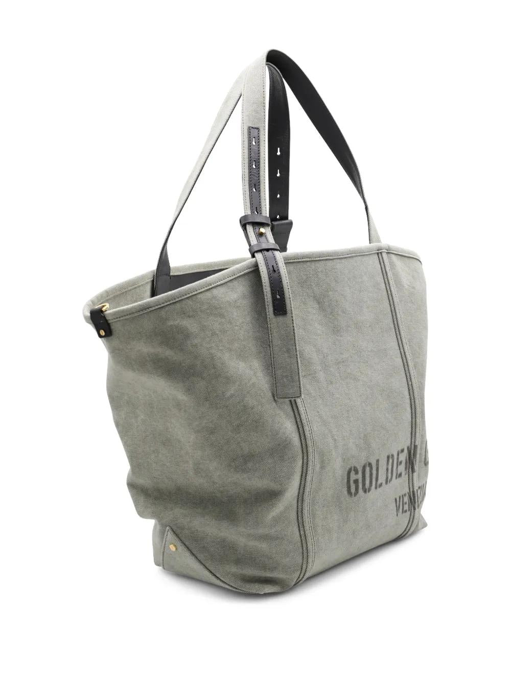 GOLDEN GOOSE Cotton Military Green Handbag