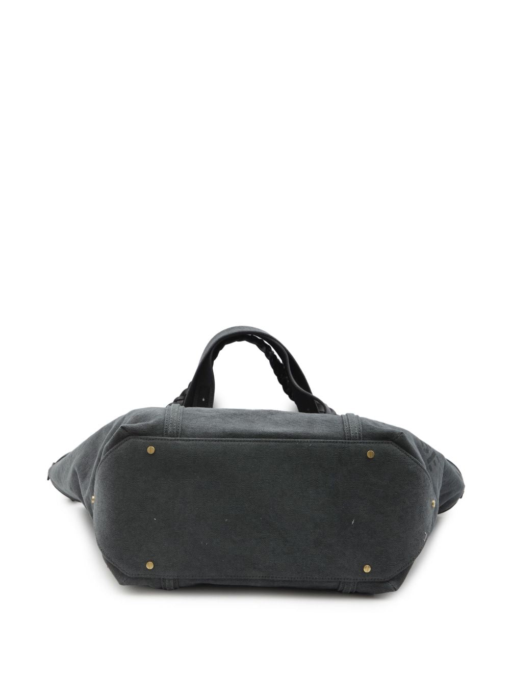 GOLDEN GOOSE 100% Cotton Versatile Handbag with Two Top Handles & Detachable Shoulder Strap