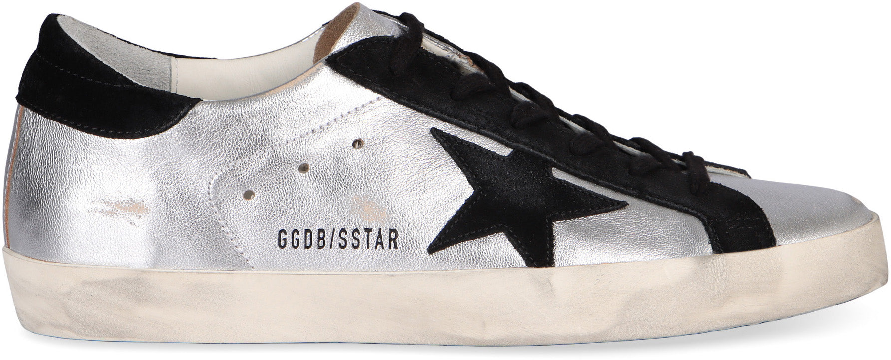 GOLDEN GOOSE Metallic Leather Low-Top Sneakers for Women