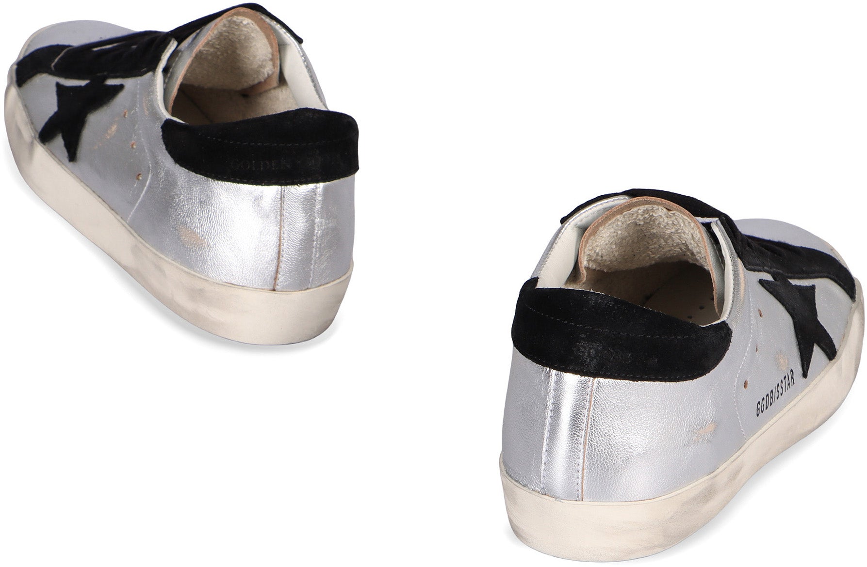 GOLDEN GOOSE Metallic Leather Low-Top Sneakers for Women