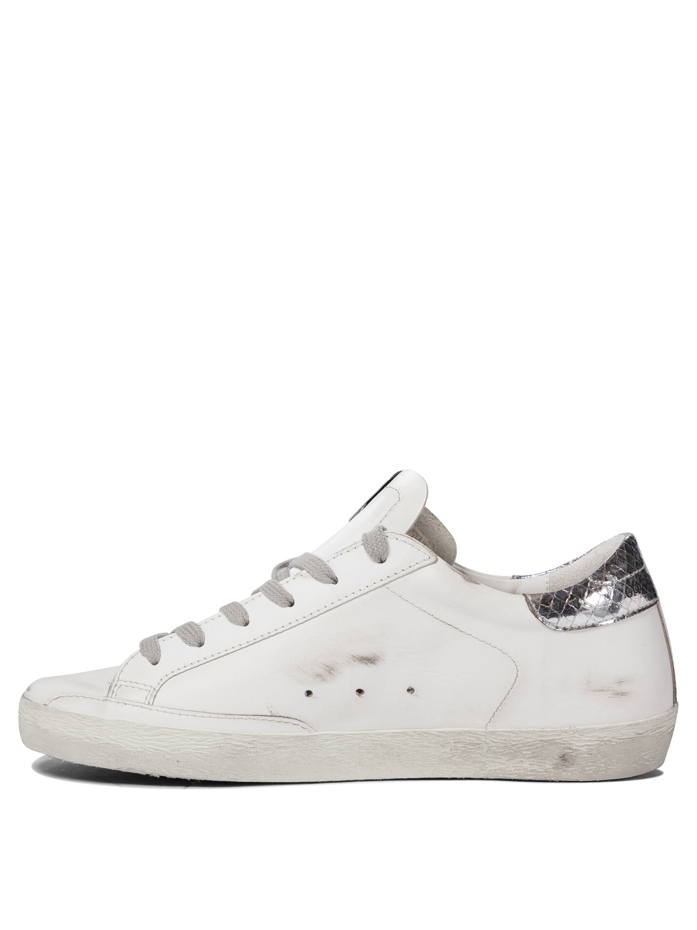 GOLDEN GOOSE Super-Star Leather Upper Suede Star Piper Print Heel