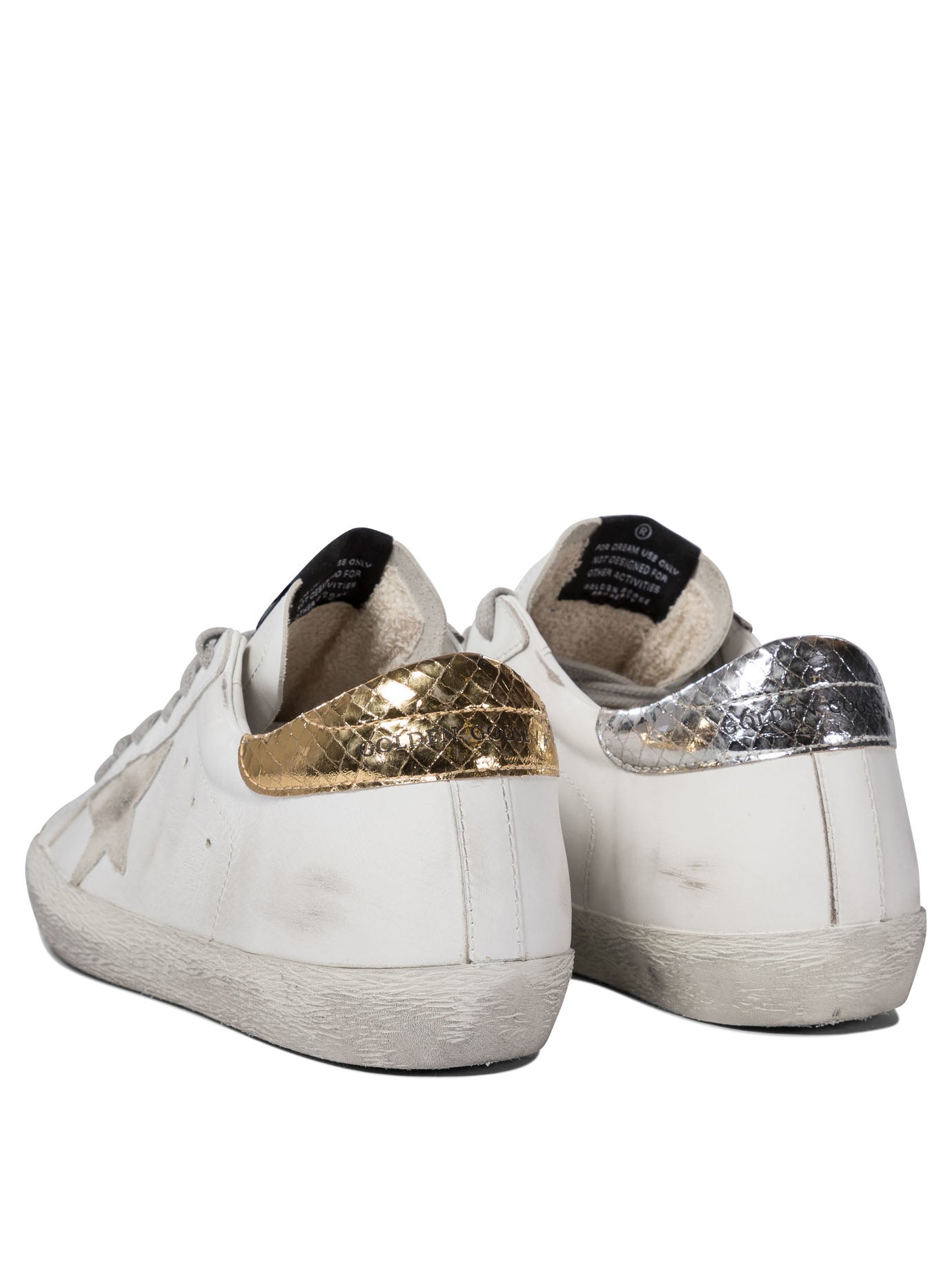 GOLDEN GOOSE Super-Star Leather Upper Suede Star Piper Print Heel