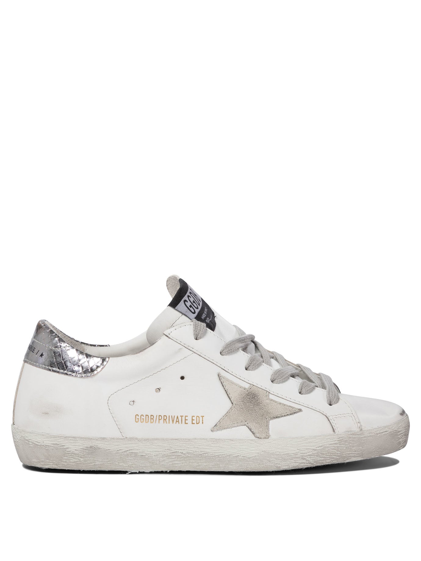 GOLDEN GOOSE Super-Star Leather Upper Suede Star Piper Print Heel