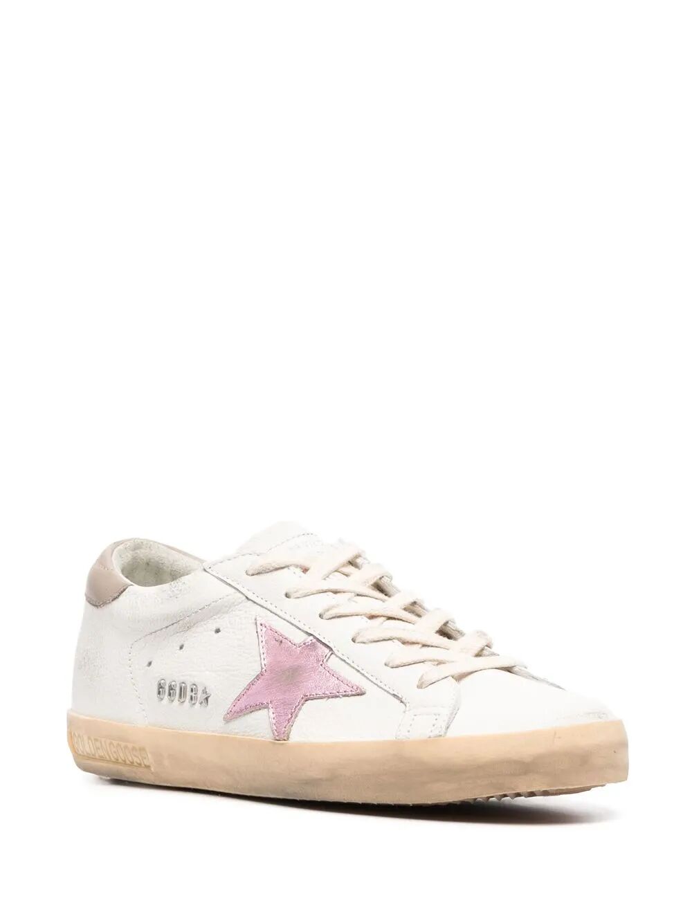 GOLDEN GOOSE Super-Star Women's Sneaker with Metallic Accents