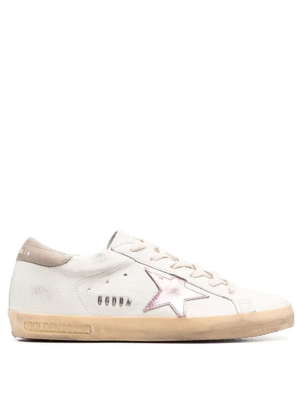GOLDEN GOOSE Super-Star Women's Sneaker with Metallic Accents