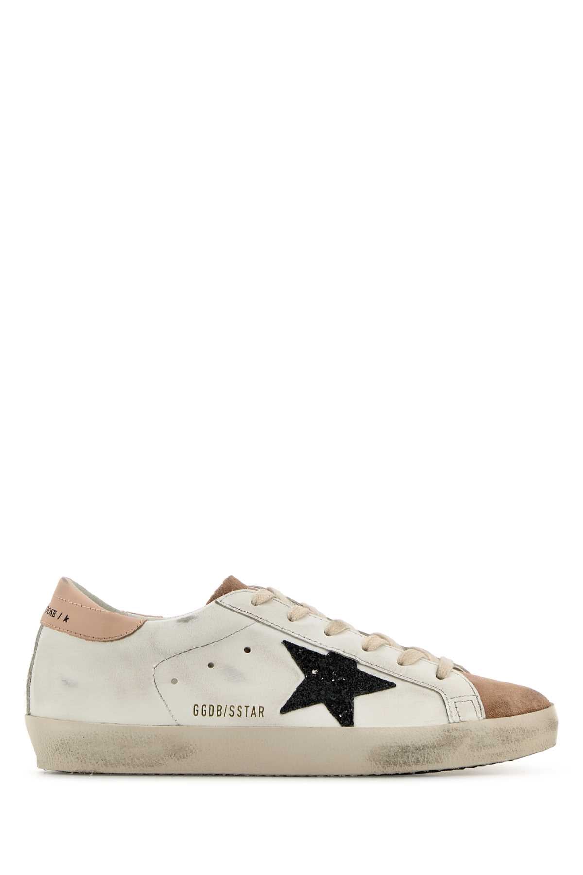 GOLDEN GOOSE Multicolor Leather and Suede Superstar Sneakers for Women