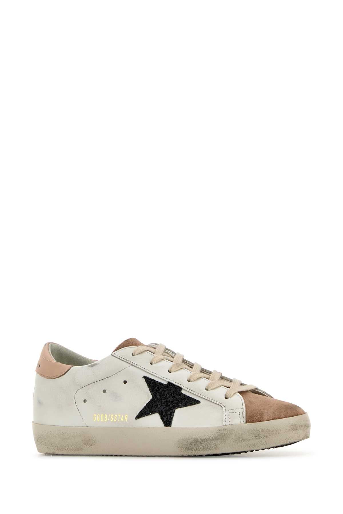 GOLDEN GOOSE Multicolor Leather and Suede Superstar Sneakers for Women