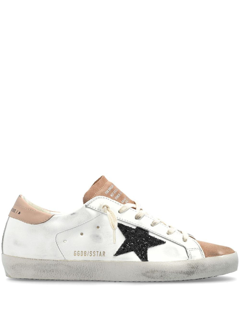 GOLDEN GOOSE Mini Leather Upper Glitter Sneakers for Women